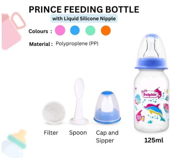 Prince Baby Feeding Bottle 125ML - Image 3