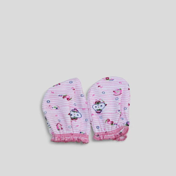 Newborn Baby Cap Set Mitten, Booties, & Cap - Image 3