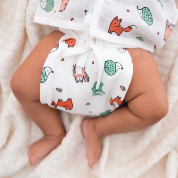 Baby Muslin Padded Nappies Pack Of 2
