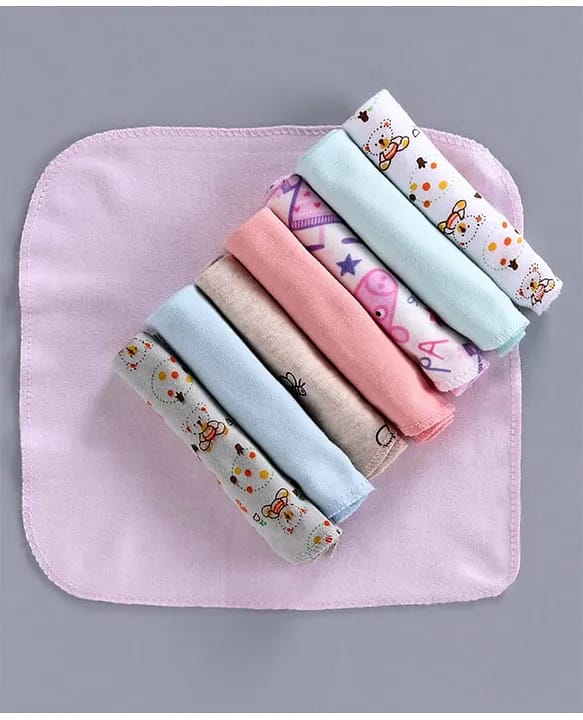 Baby Wash Cloth 100% Cotton Set Of 8 Piece