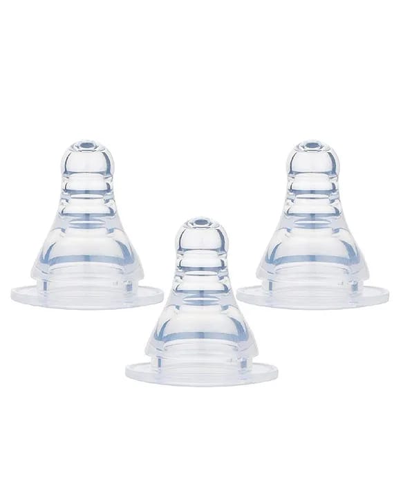 Infant Nipples For All Type Feeding Bottles, Pack Of 3 Nipples