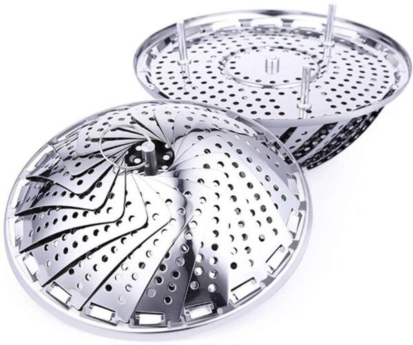 Fruits & Vegetables Steel Folding Steamer - Image 2