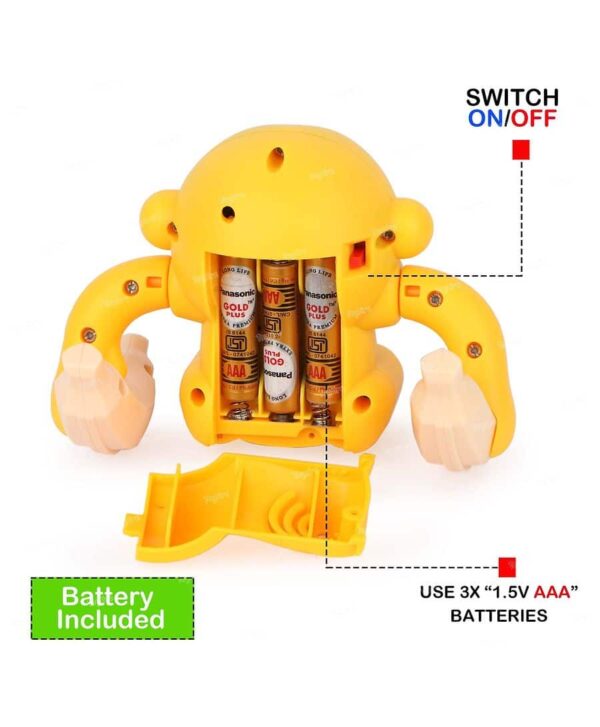 Tumbling Monkey Toy With Voice Control Sensor Light Musical Dancing Toy For Kids Baby - Image 4